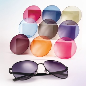 1.499 CR39 Tinted Plano Sunglass Lenses